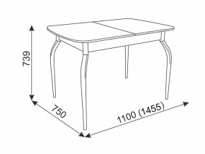 Стол обеденный Танго белый в Симе - sim.mebel74.com | фото 3