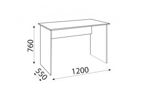 Стол прямой Осло М16 с ящиками М17 Белый-Цемент светлый в Симе - sim.mebel74.com | фото 2