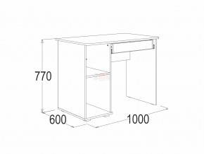 Стол письменный 2 Омега 16 в Симе - sim.mebel74.com | фото 2