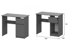 Стол письменный 900 Денвер Графит серый в Симе - sim.mebel74.com | фото 1