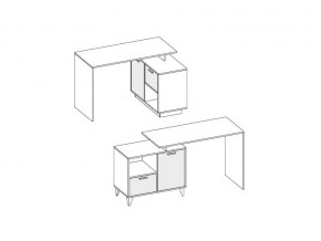 Стол письменный Эго Ст-2 белый глянец на ножках в Симе - sim.mebel74.com | фото 2