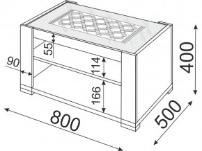 Столик журнальный Модуль 09 Тиффани в Симе - sim.mebel74.com | фото 2