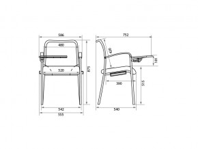 Стул Amigo Silver T/W/TA в Симе - sim.mebel74.com | фото 2