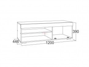 Тумба для теле-радио аппаратуры Ольга 19 в Симе - sim.mebel74.com | фото 2