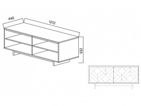 Тумба для ТВА Moderno-1200 Ф2 в Симе - sim.mebel74.com | фото 5