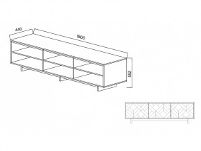 Тумба для ТВА Moderno-1800 Ф2 в Симе - sim.mebel74.com | фото 4