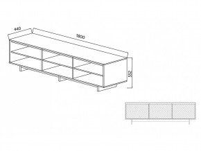 Тумба для ТВА Moderno-1800 Ф4 в Симе - sim.mebel74.com | фото 4