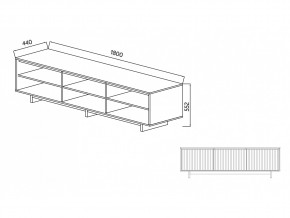 Тумба для ТВА Moderno-1800 Ф5 в Симе - sim.mebel74.com | фото 5