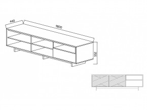 Тумба для ТВА Moderno-1800 В-1 Ф3 в Симе - sim.mebel74.com | фото 4