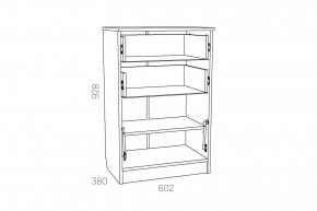 Тумба Оливия НМ 040.45 Х в Симе - sim.mebel74.com | фото 2