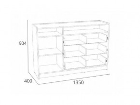 Тумба Оттавия НМ 011.59 Антрацит в Симе - sim.mebel74.com | фото 2