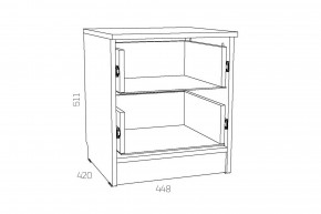 Тумба прикроватная Оливия НМ 040.37 Х в Симе - sim.mebel74.com | фото 2