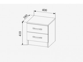 Тумба прикроватная Софи СТБ400.1 в Симе - sim.mebel74.com | фото 2