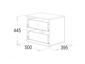 Тумба с 2-мя ящиками Ольга 14 в Симе - sim.mebel74.com | фото 2