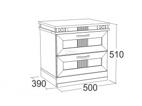 Тумба с 2-мя ящиками Ольга 18 в Симе - sim.mebel74.com | фото 2