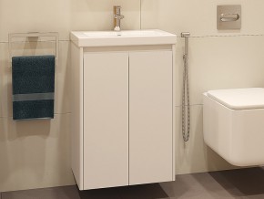 Тумба с раковиной Klaufs 50.2D подвесная белый в Симе - sim.mebel74.com | фото 1