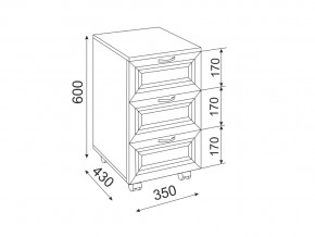 Тумба универсальная модуль 19 в Симе - sim.mebel74.com | фото 2