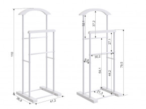 Вешалка Ника напольная белый в Симе - sim.mebel74.com | фото 2