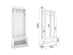 Вешалка с открытой полкой М31 Тиффани в Симе - sim.mebel74.com | фото 1