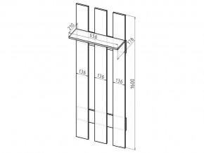 Вешалка в прихожую ВП6 бодега в Симе - sim.mebel74.com | фото 2