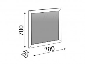 Зеркало Глэдис М29 в Симе - sim.mebel74.com | фото 2