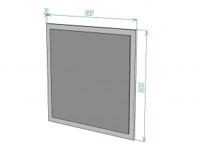 Зеркало Лофт Z7 ширина 800 в Симе - sim.mebel74.com | фото 2