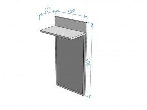 Зеркало Лофт Z9 ширина 400 в Симе - sim.mebel74.com | фото 2