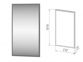 Зеркало Линда-5 в Симе - sim.mebel74.com | фото 1