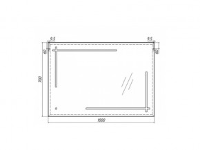 Зеркало Рэй Ray 100 с подсветкой Sansa в Симе - sim.mebel74.com | фото 4